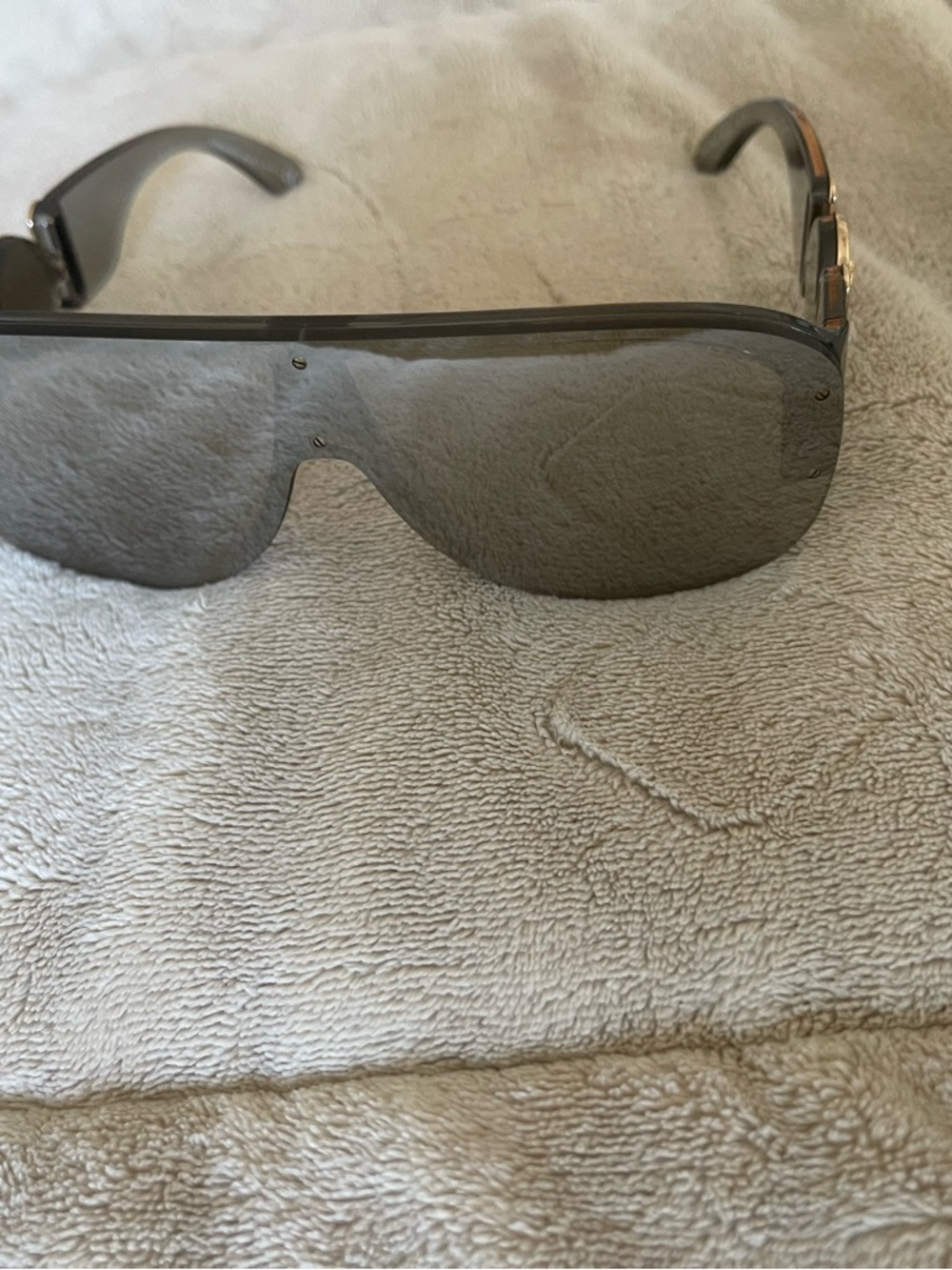 Black Versace sunglasses mirrored